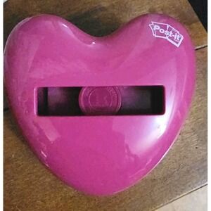 Post it Pop-up Pink Heart Shape  Notes Dispenser 3x3 3m Posts